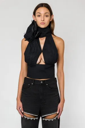 Area Corsage Halter top