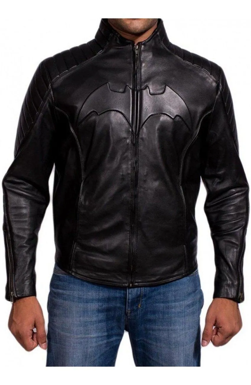 Bruce Wayne Batman Begins Stylish Leather Jacket by TJS
