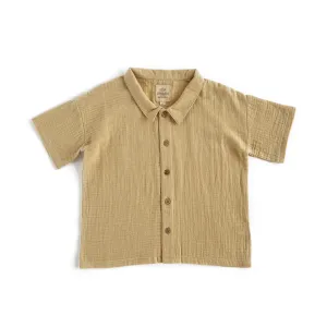 Buttermilk Muslin Button Up