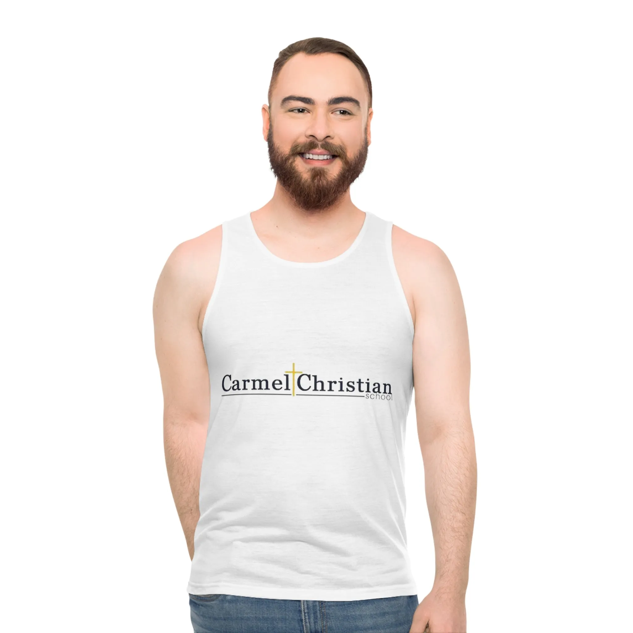 Carmel Christian Unisex Tank Top (AOP)