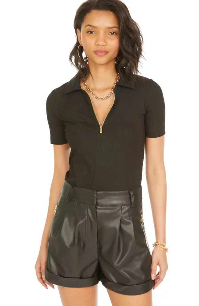 Carolyn Vegan Leather Shorts