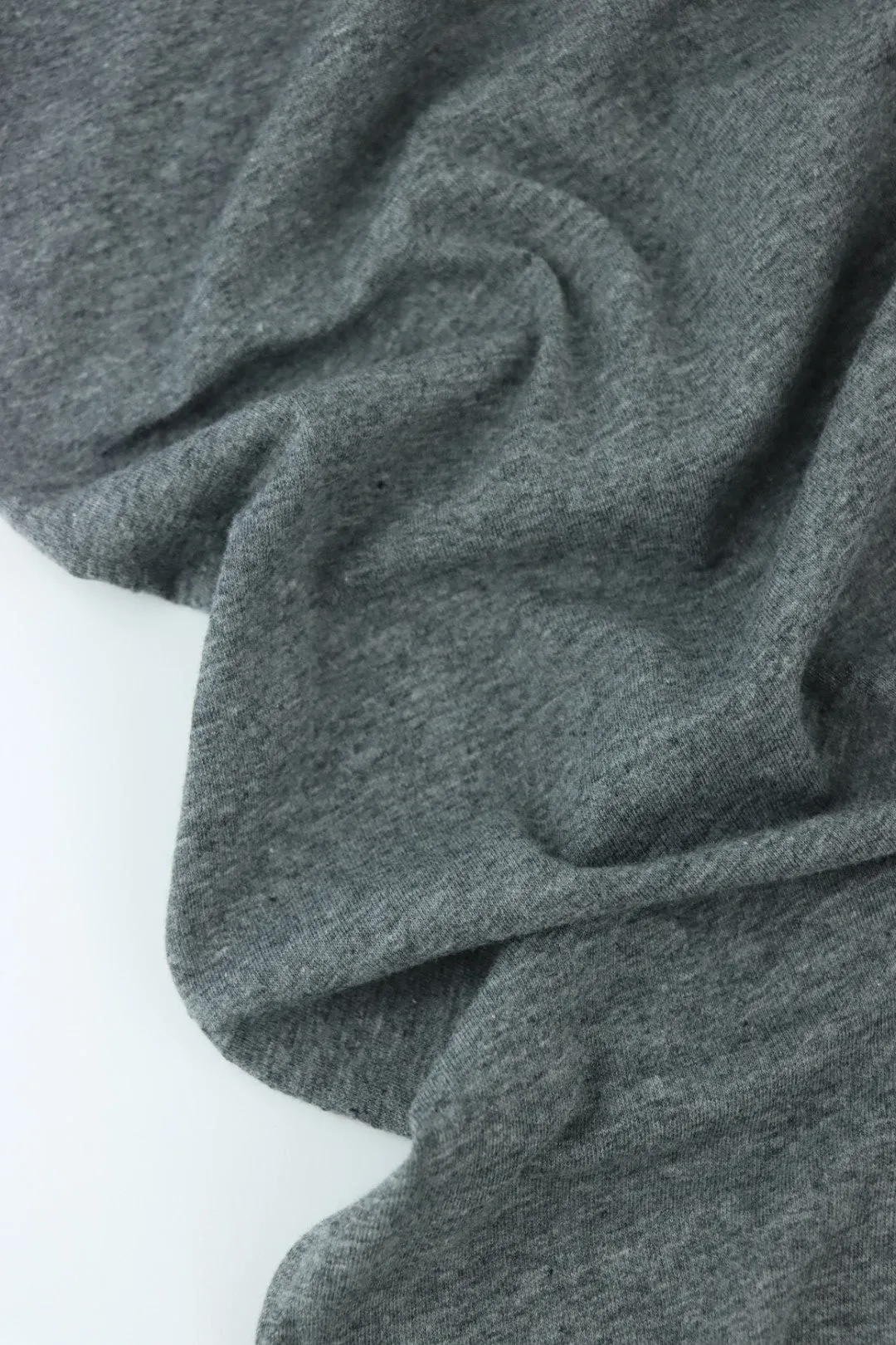Charcoal Lightweight Cotton Spandex Jersey