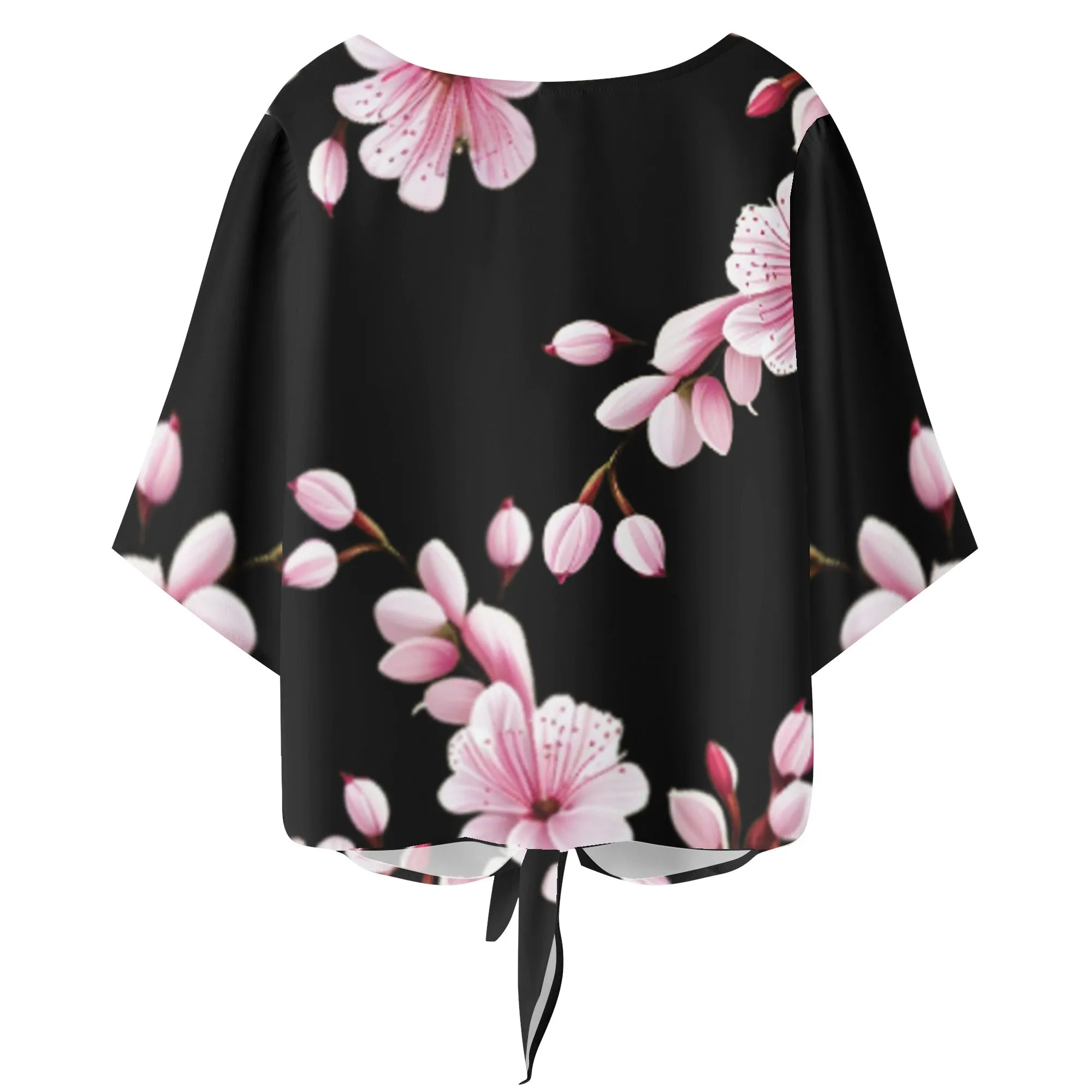 Cherry Blossom Women‘s’ V-neck Streamers Blouse - 4 colors