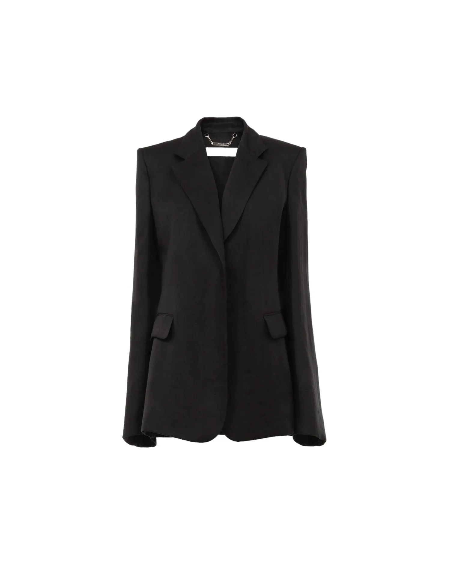 CHLOÉ BUTTONLESS TAILORED BLAZER BLACK