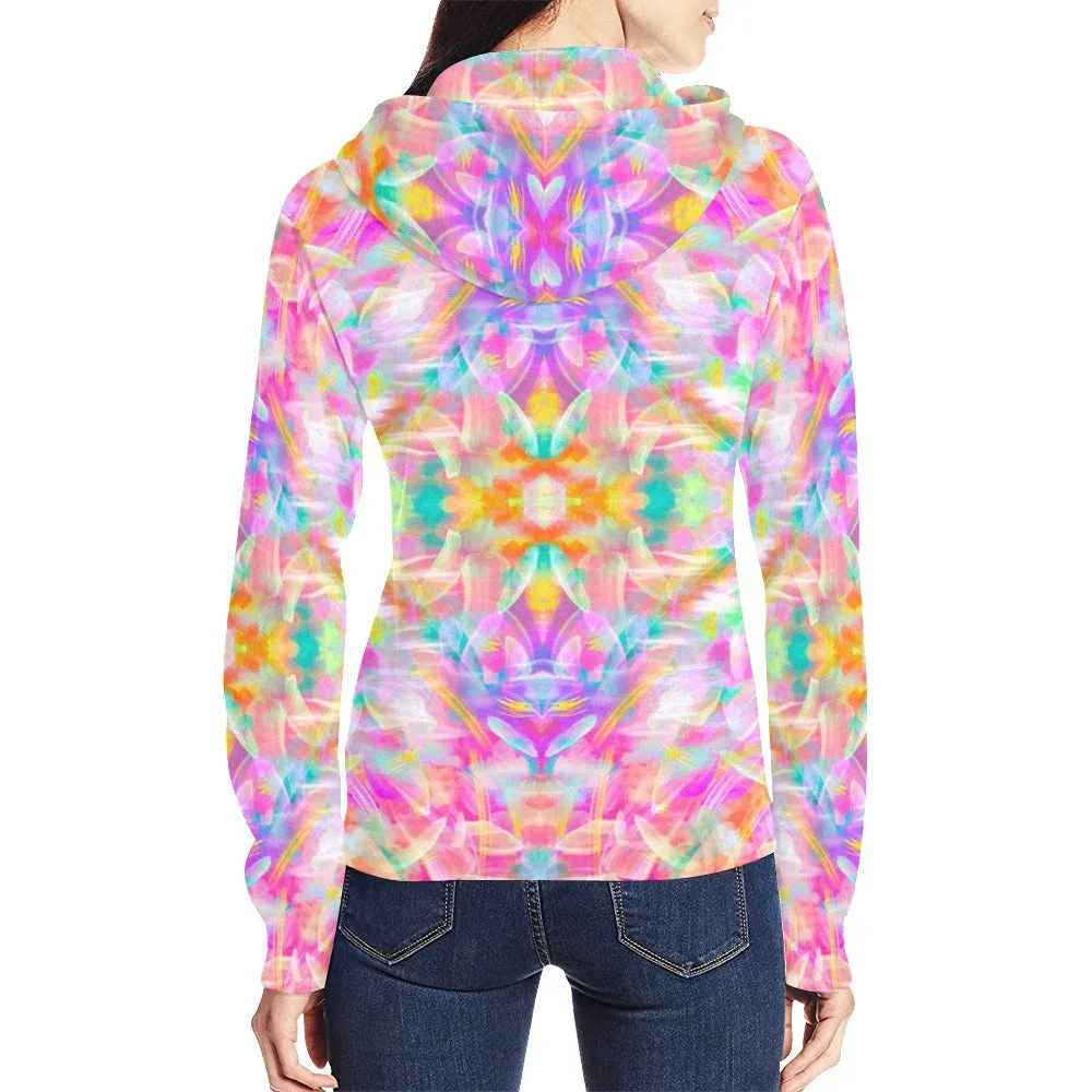 Colourful Whispers Full Zip Hoodie up to 2 XL
