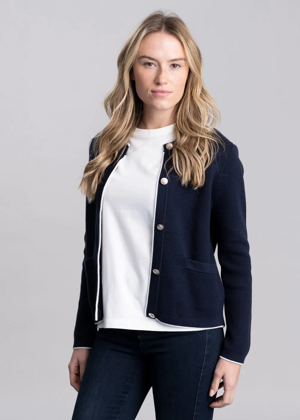 Cotton Knit Jacket