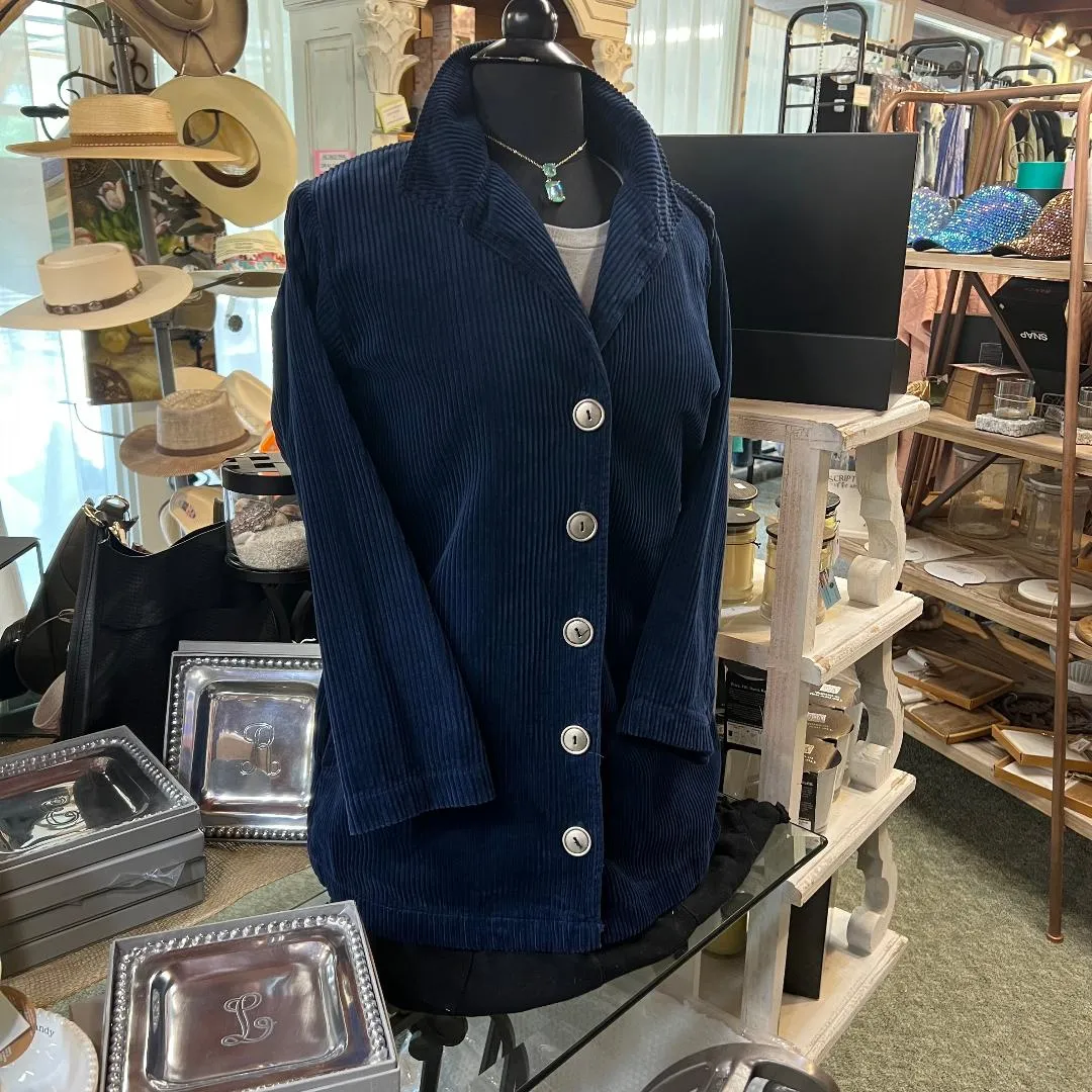 Dark Blue Corduroy Jacket