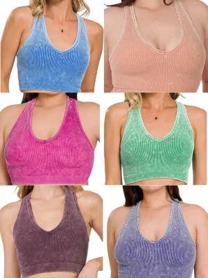 Feeling Breezy Cropped Raceberback Tank