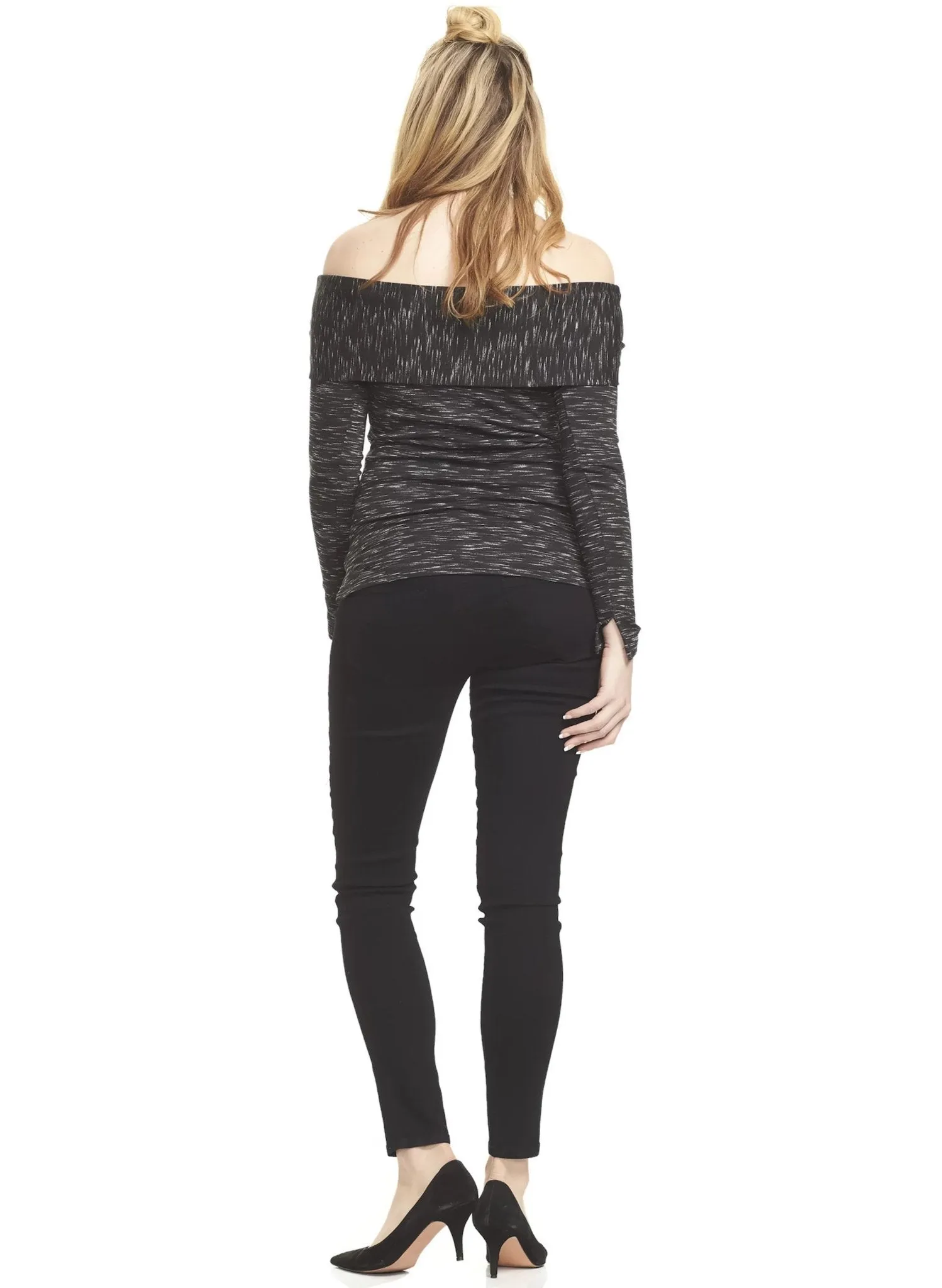Grazia Cold Shoulder Maternity Top