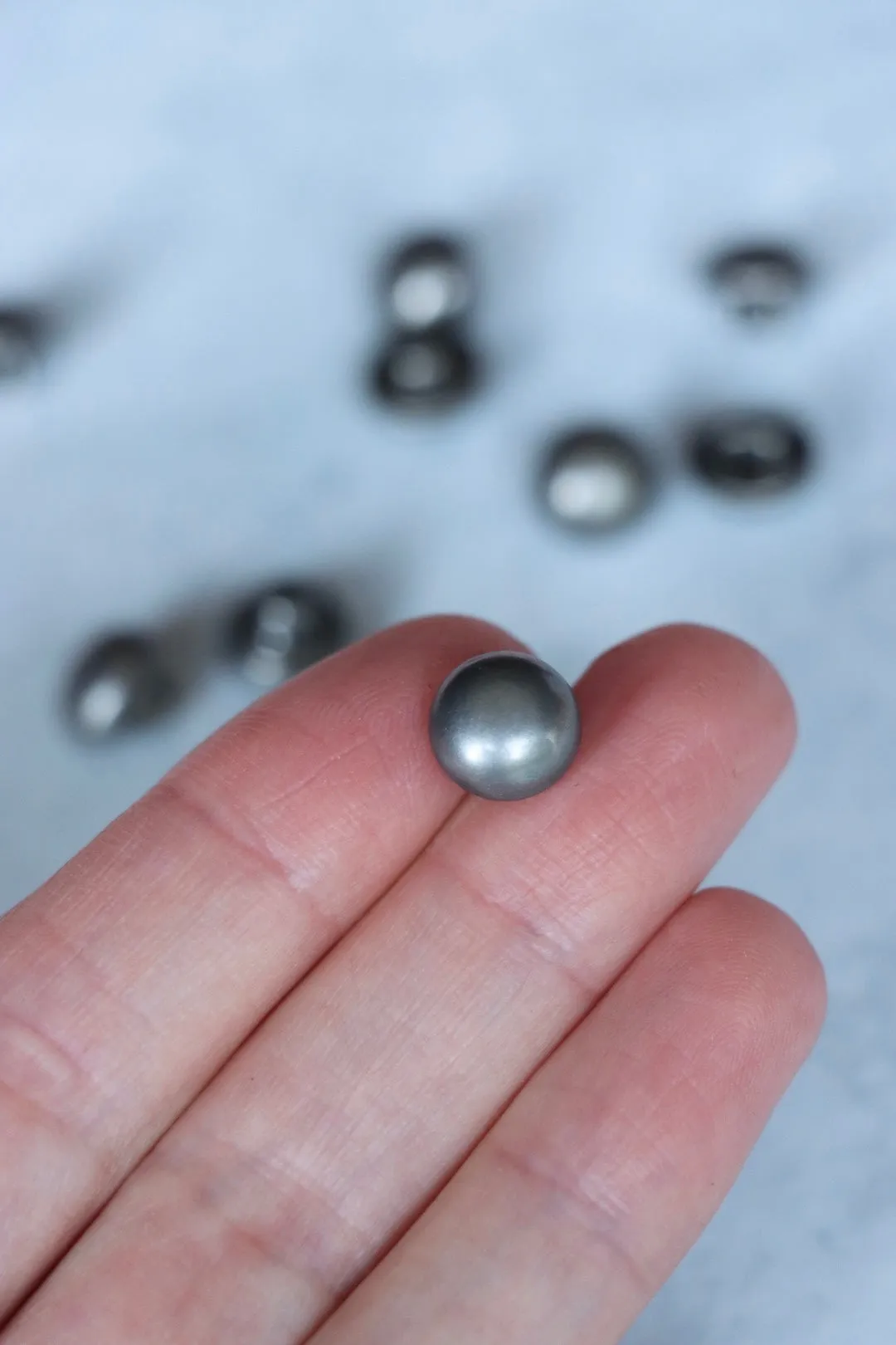 Gunmetal 3/8" Shank Buttons | Pack of 10