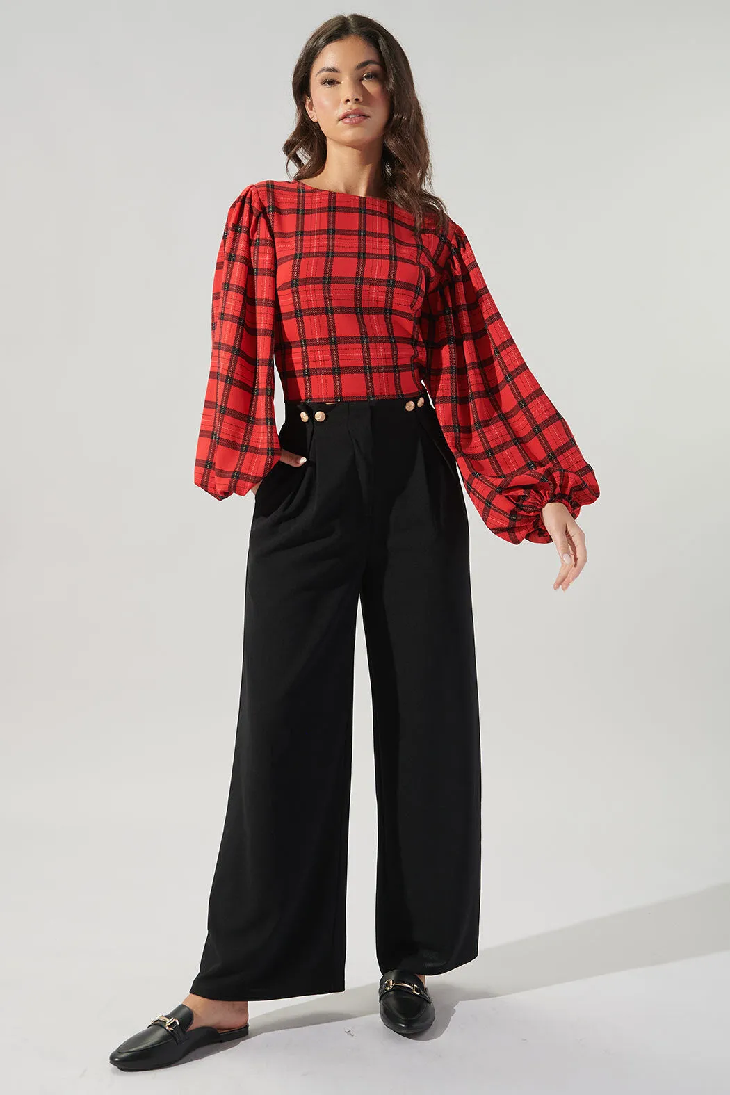 Hampshire Plaid Paradise Valley Long Sleeve Top