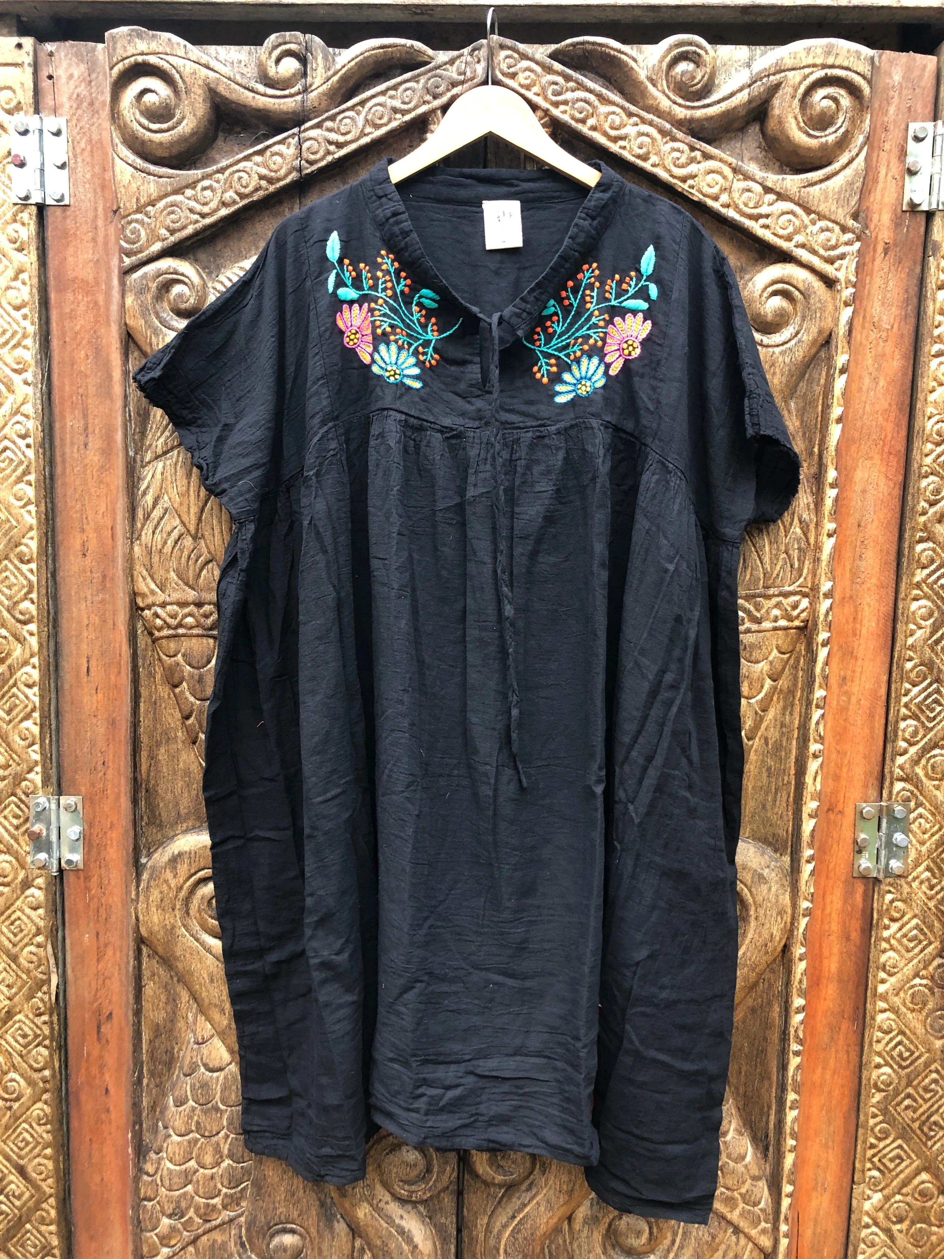 Karuna Dress - Mexican Fiesta Black