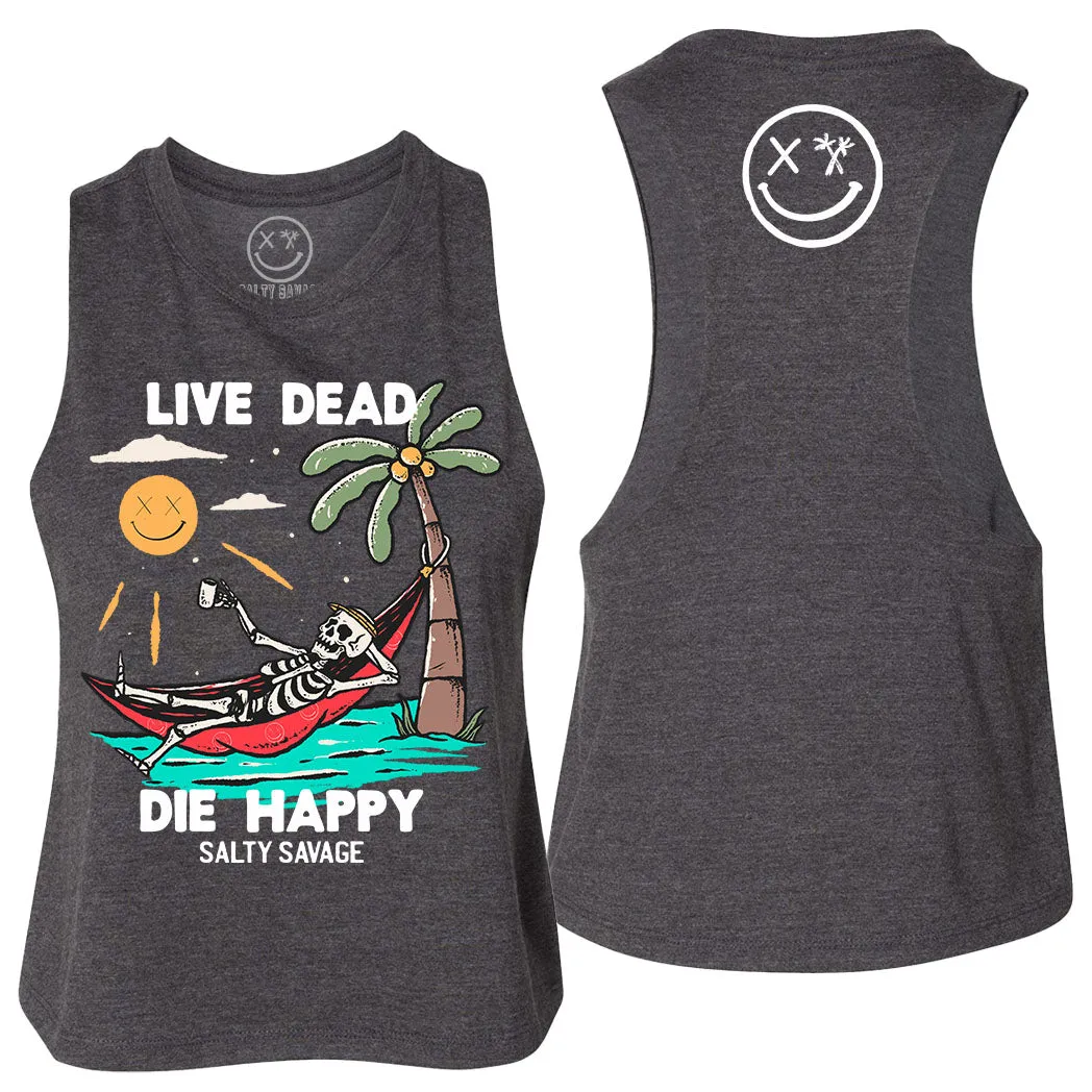 Ladies "Paradise" Flowy Crop Tank