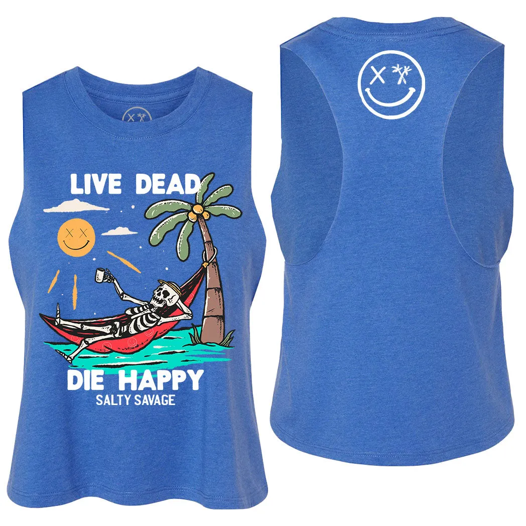 Ladies "Paradise" Flowy Crop Tank