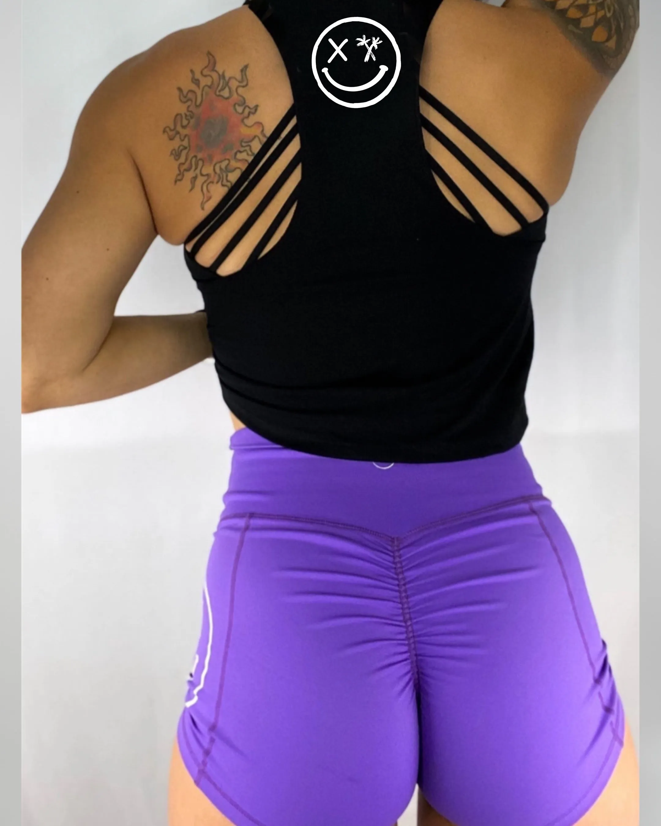 Ladies "Paradise" Flowy Crop Tank