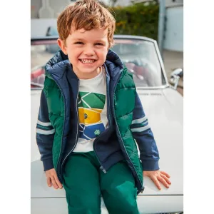 Mayoral Boys Reversible Gilet 4347 Navy Green
