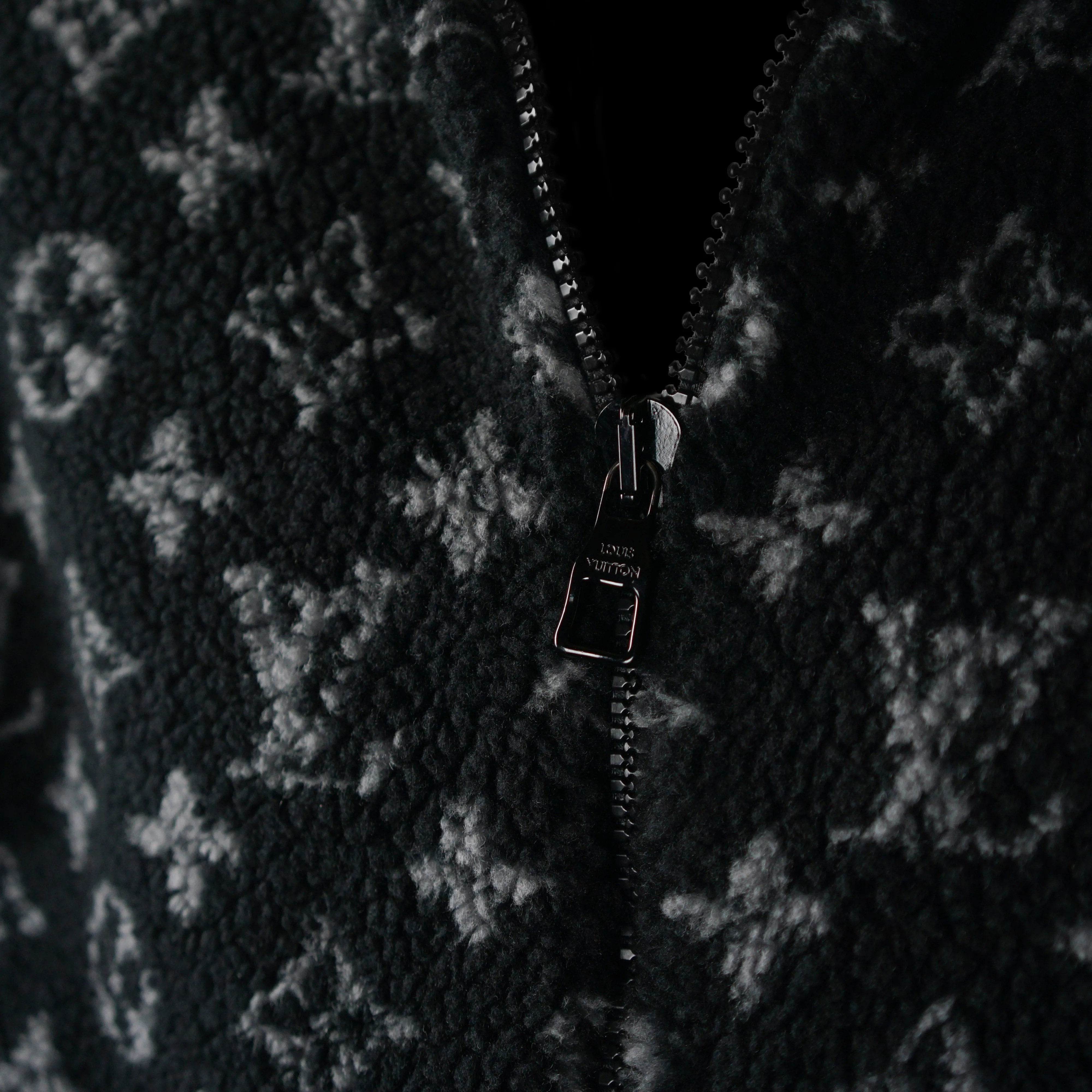 Monogram Jacquard Fleece Zip-Through Jacket