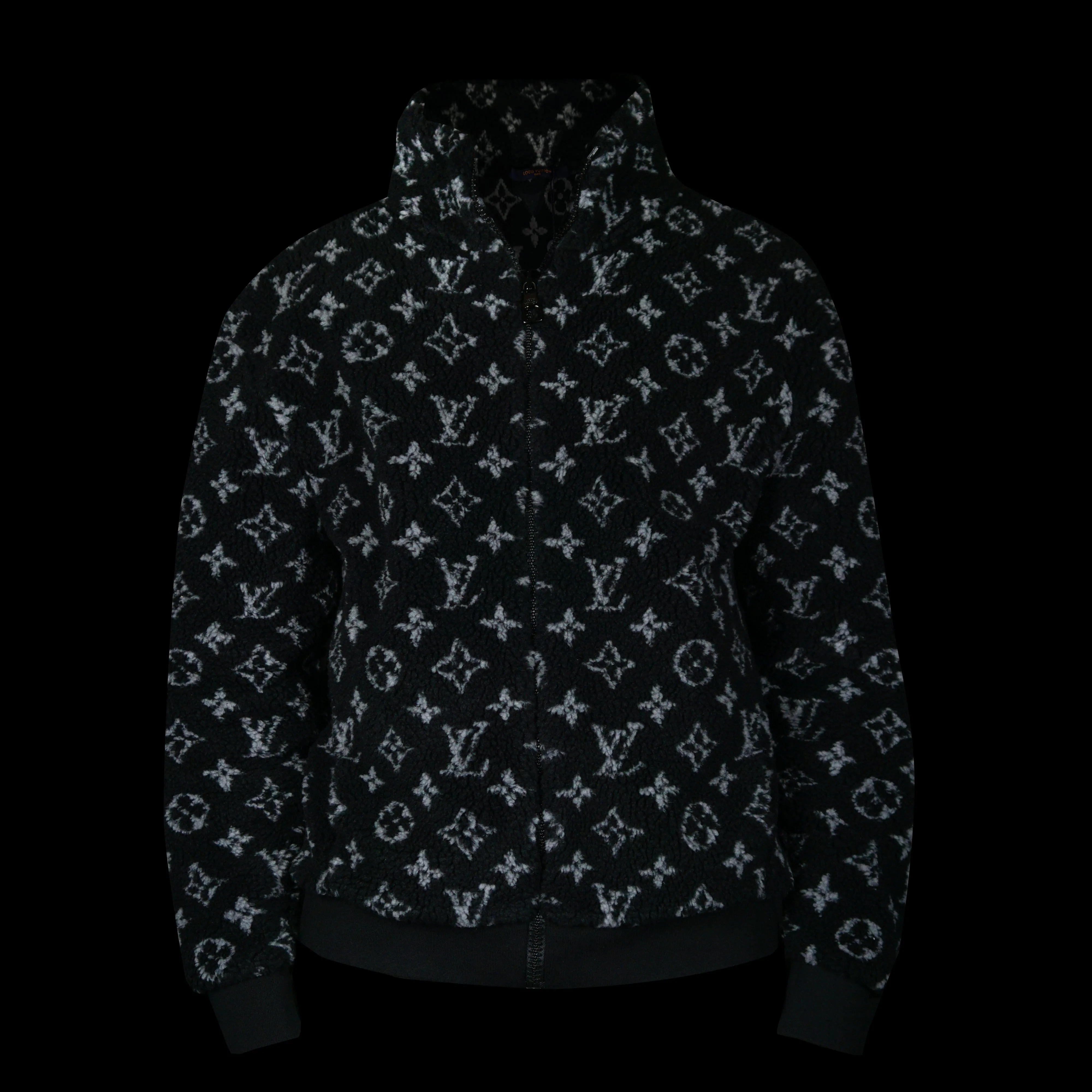 Monogram Jacquard Fleece Zip-Through Jacket
