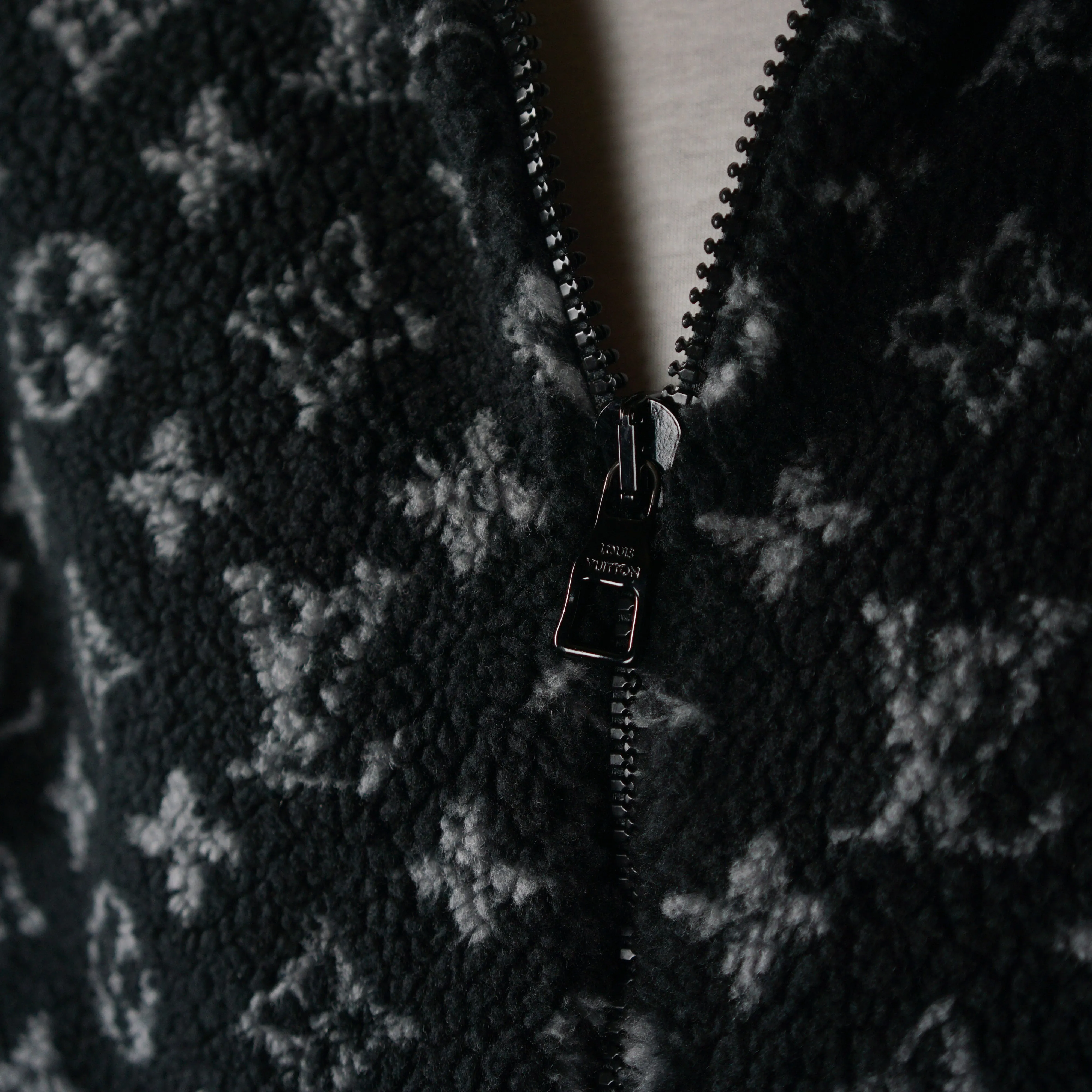 Monogram Jacquard Fleece Zip-Through Jacket