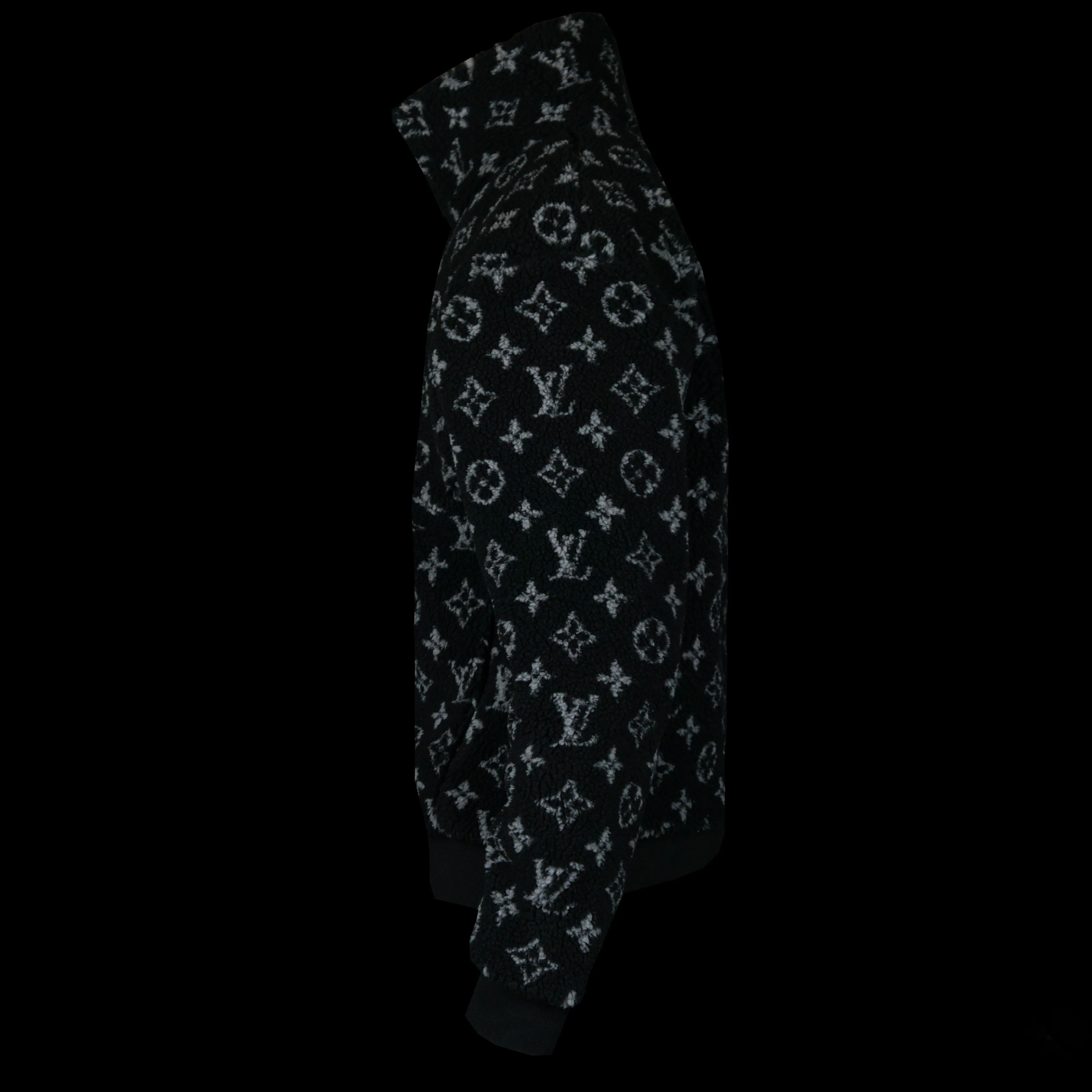 Monogram Jacquard Fleece Zip-Through Jacket