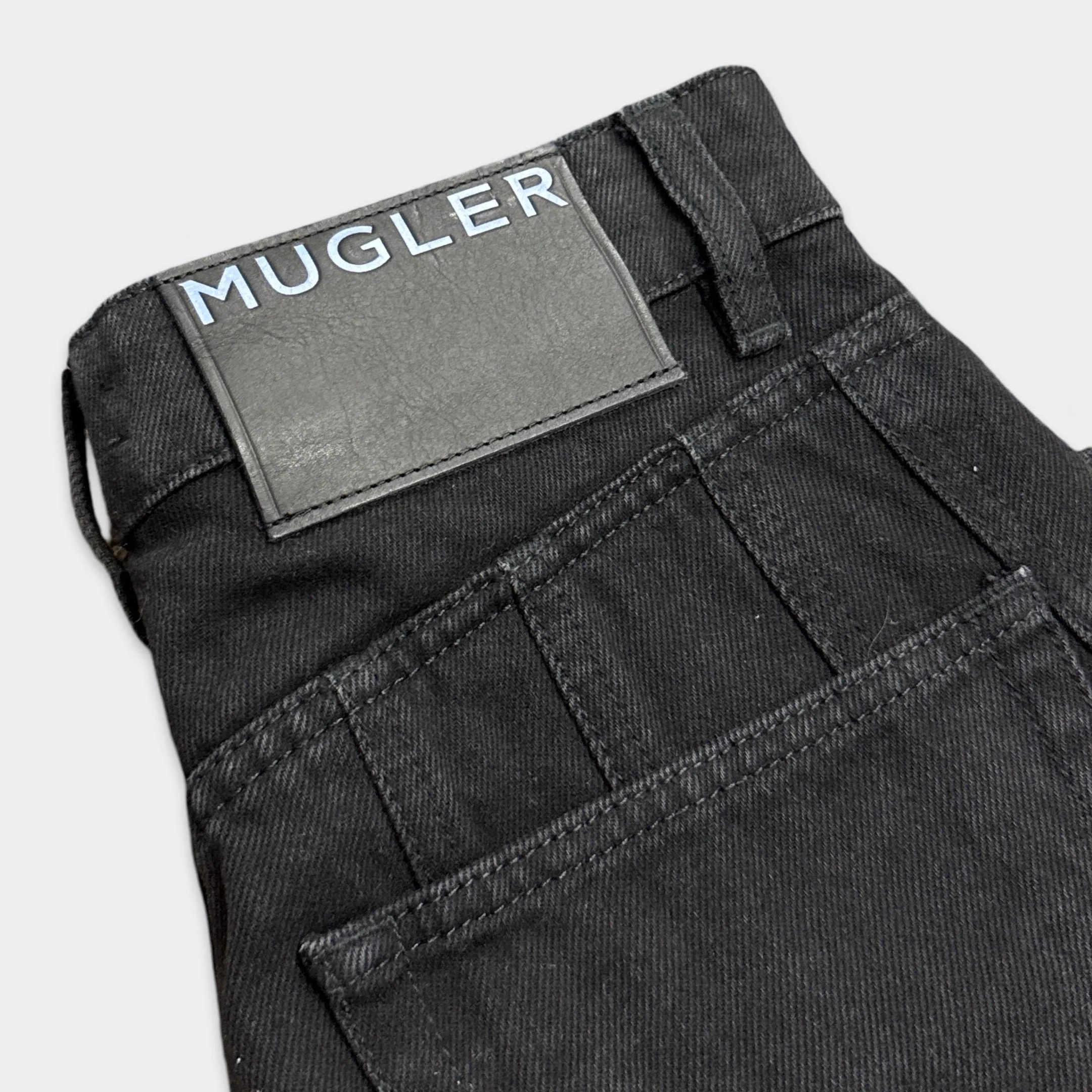 Mugler women's Black Spiral Jeans