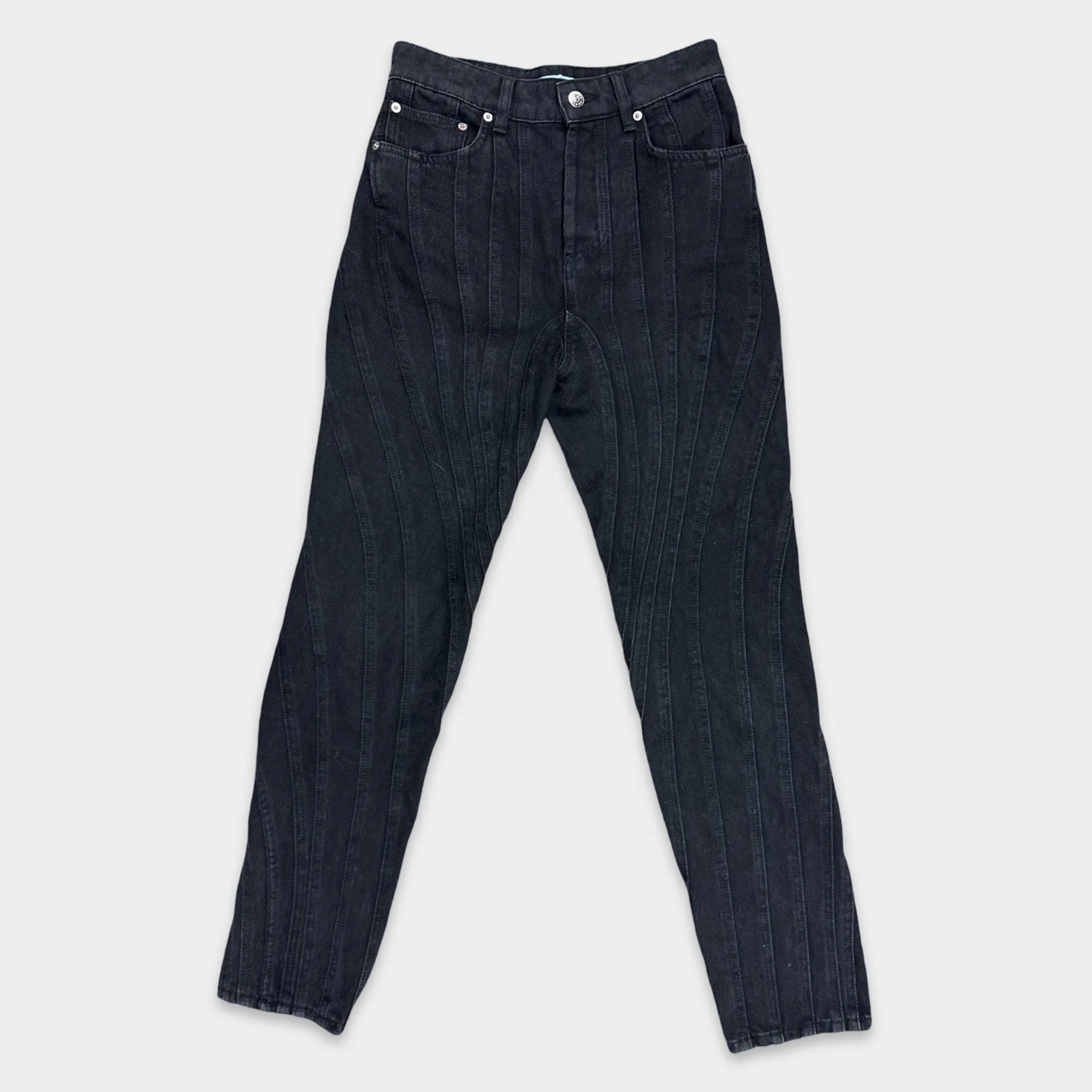 Mugler women's Black Spiral Jeans