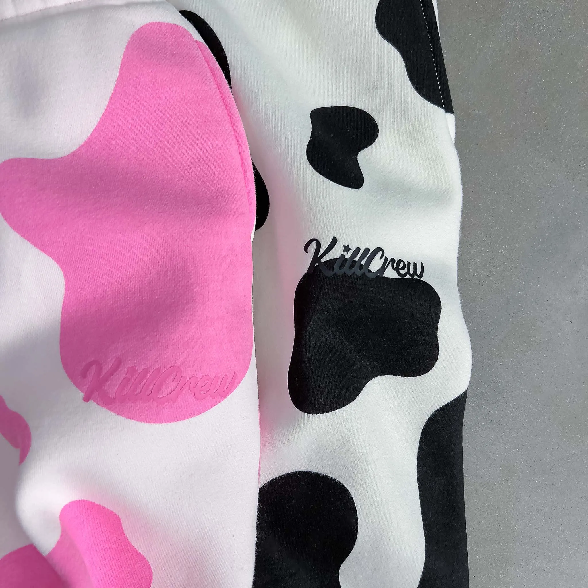 OVERSIZED LUX "MOO MOO" SWEATPANTS - PINK