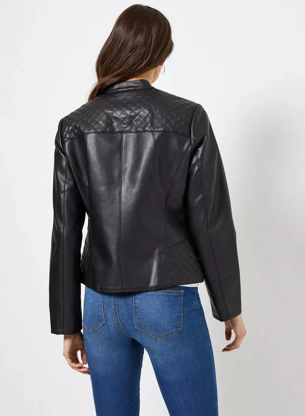 Plain Stylish Black Trending Bomber Leather Jacket For Women By TJS