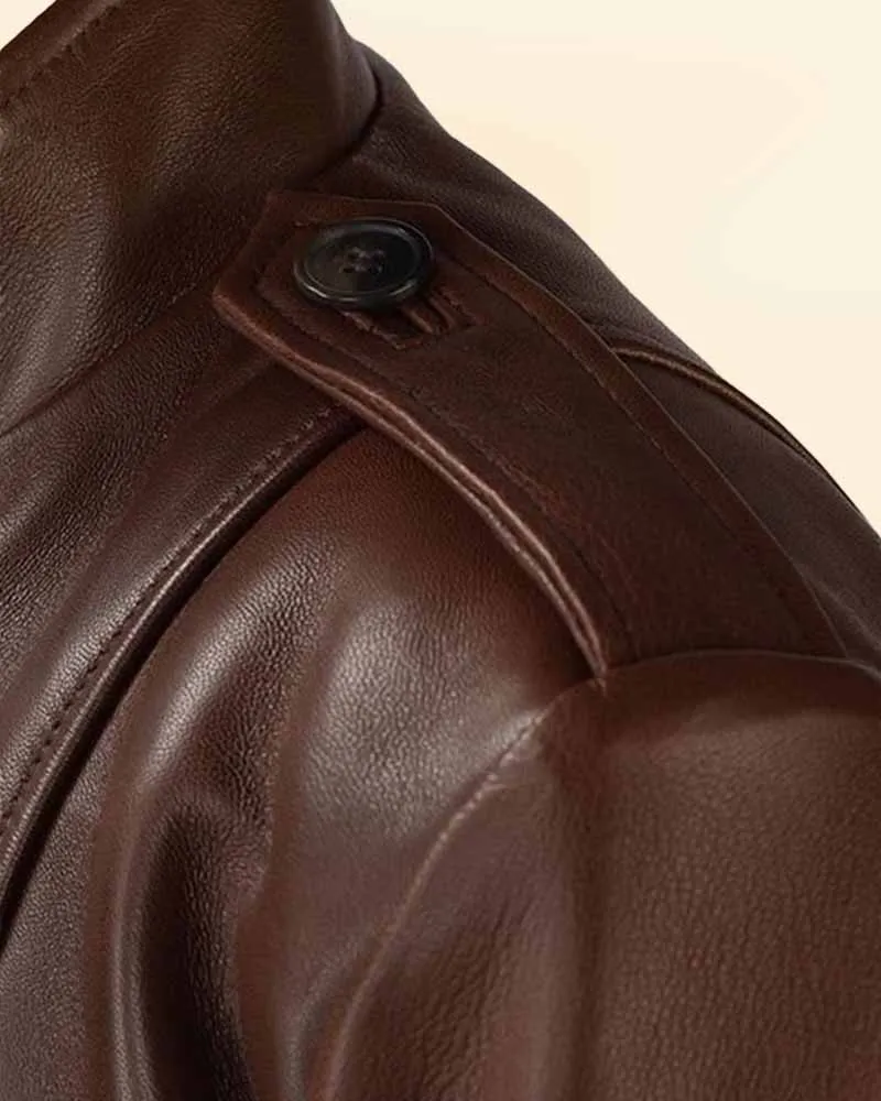 Premium Brown Sheep Skin Leather Jacket