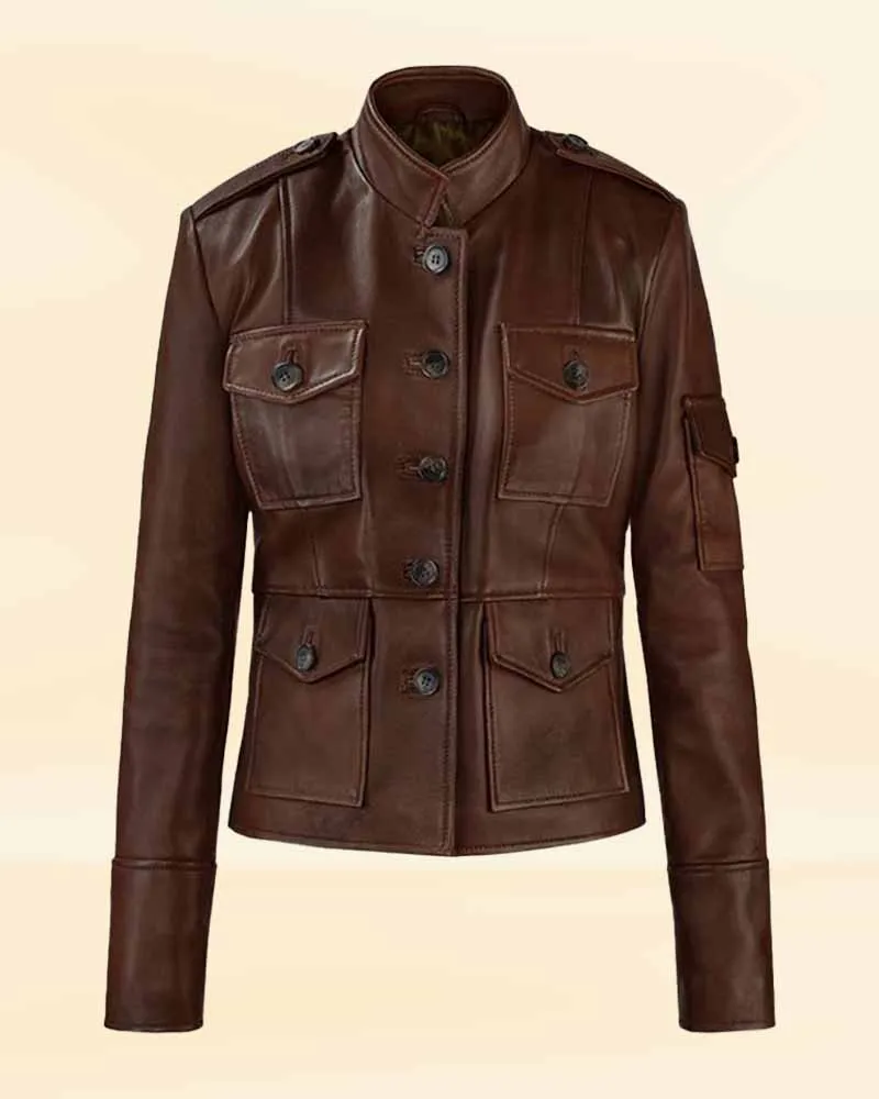 Premium Brown Sheep Skin Leather Jacket