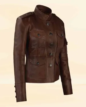 Premium Brown Sheep Skin Leather Jacket