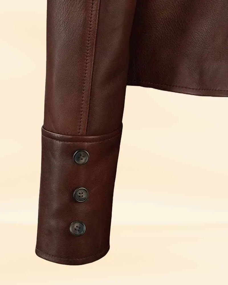 Premium Brown Sheep Skin Leather Jacket