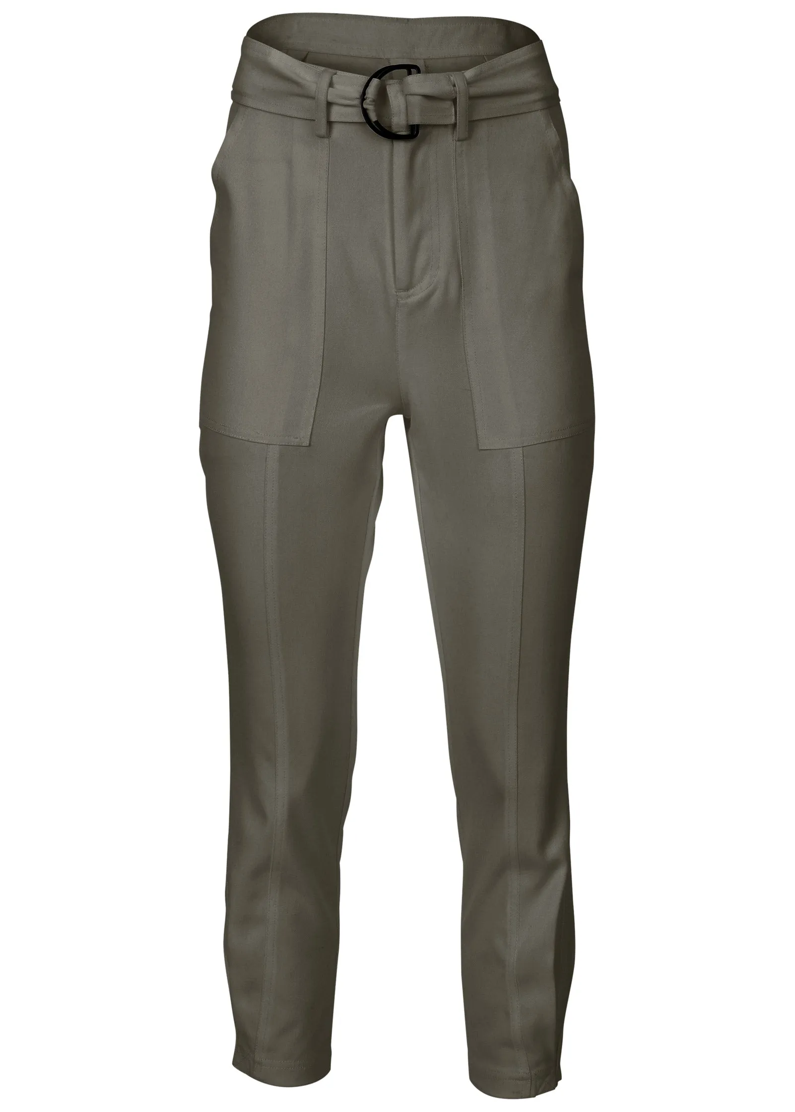 Relaxed Twill Straight Pant - Olive