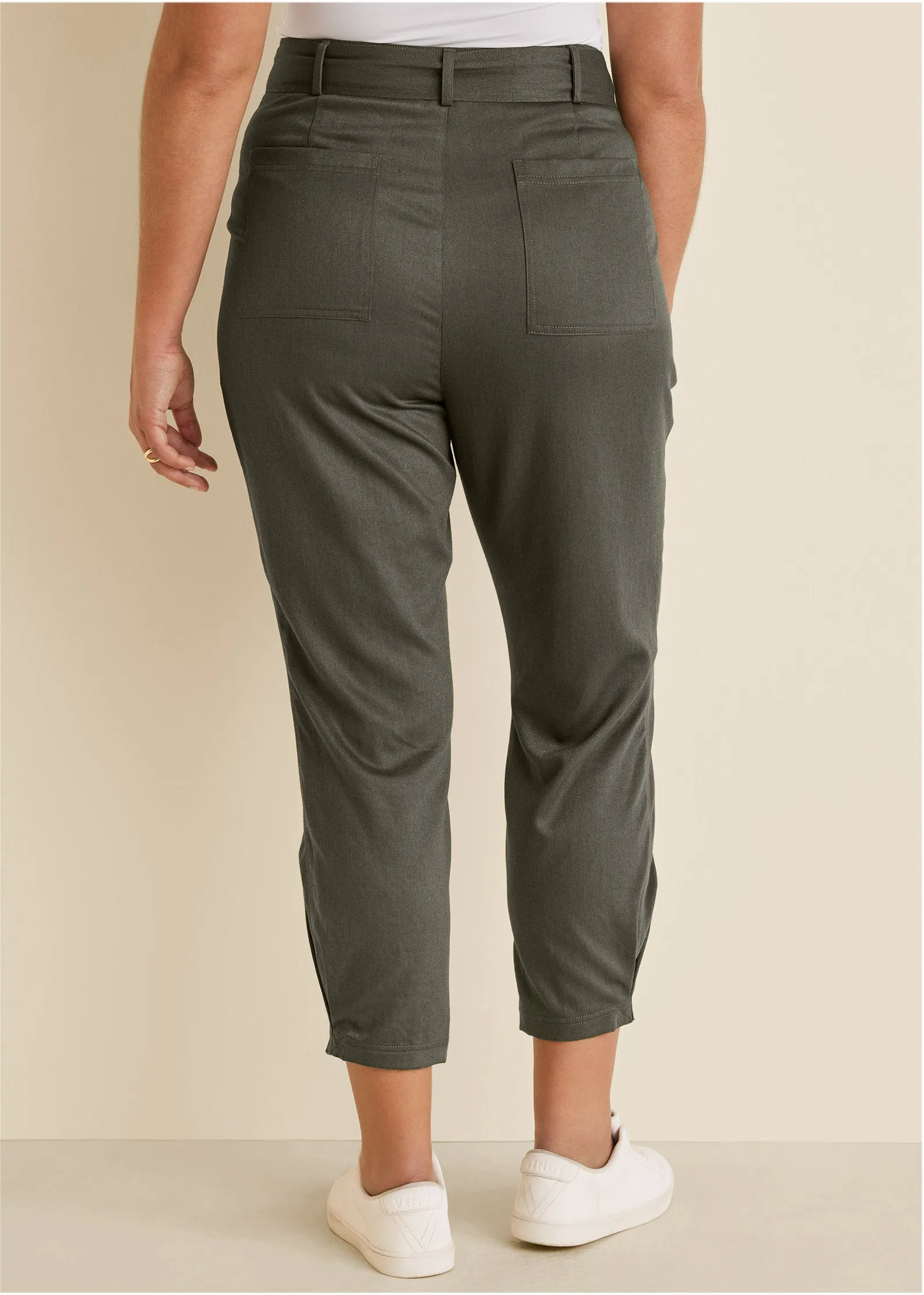 Relaxed Twill Straight Pant - Olive