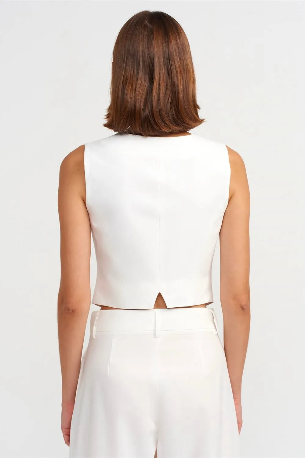 Sleek Button-Front Vest