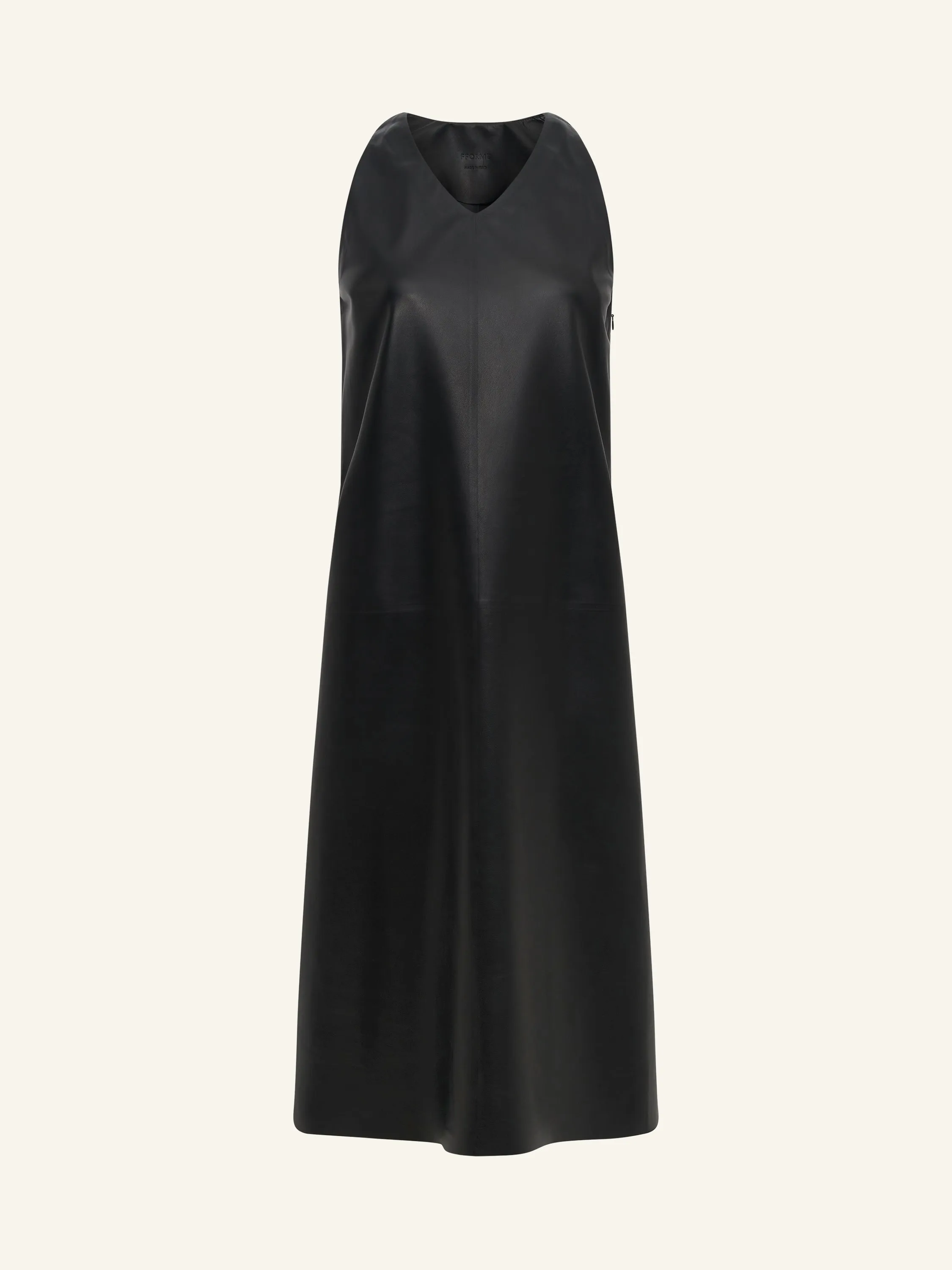SNYDER Leather Halter Dress