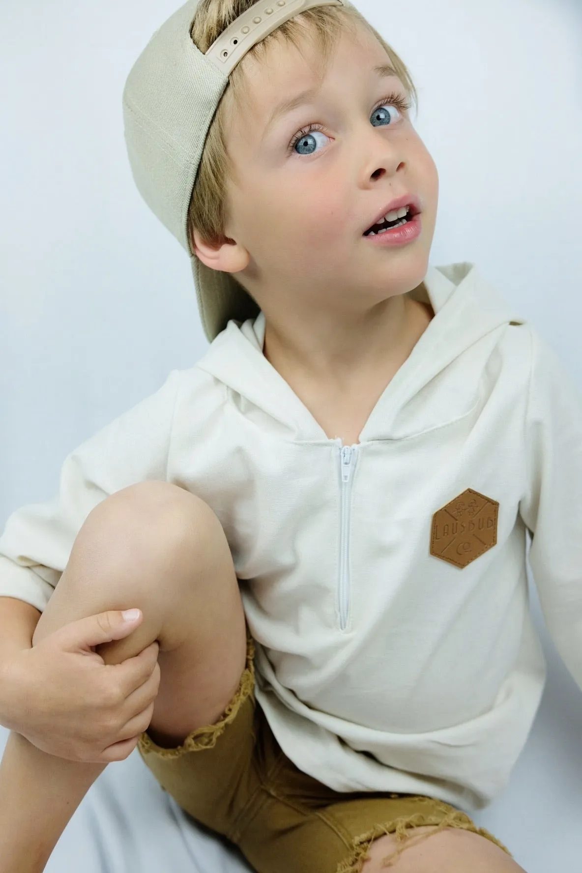 Stone Linen Beach Hoodie