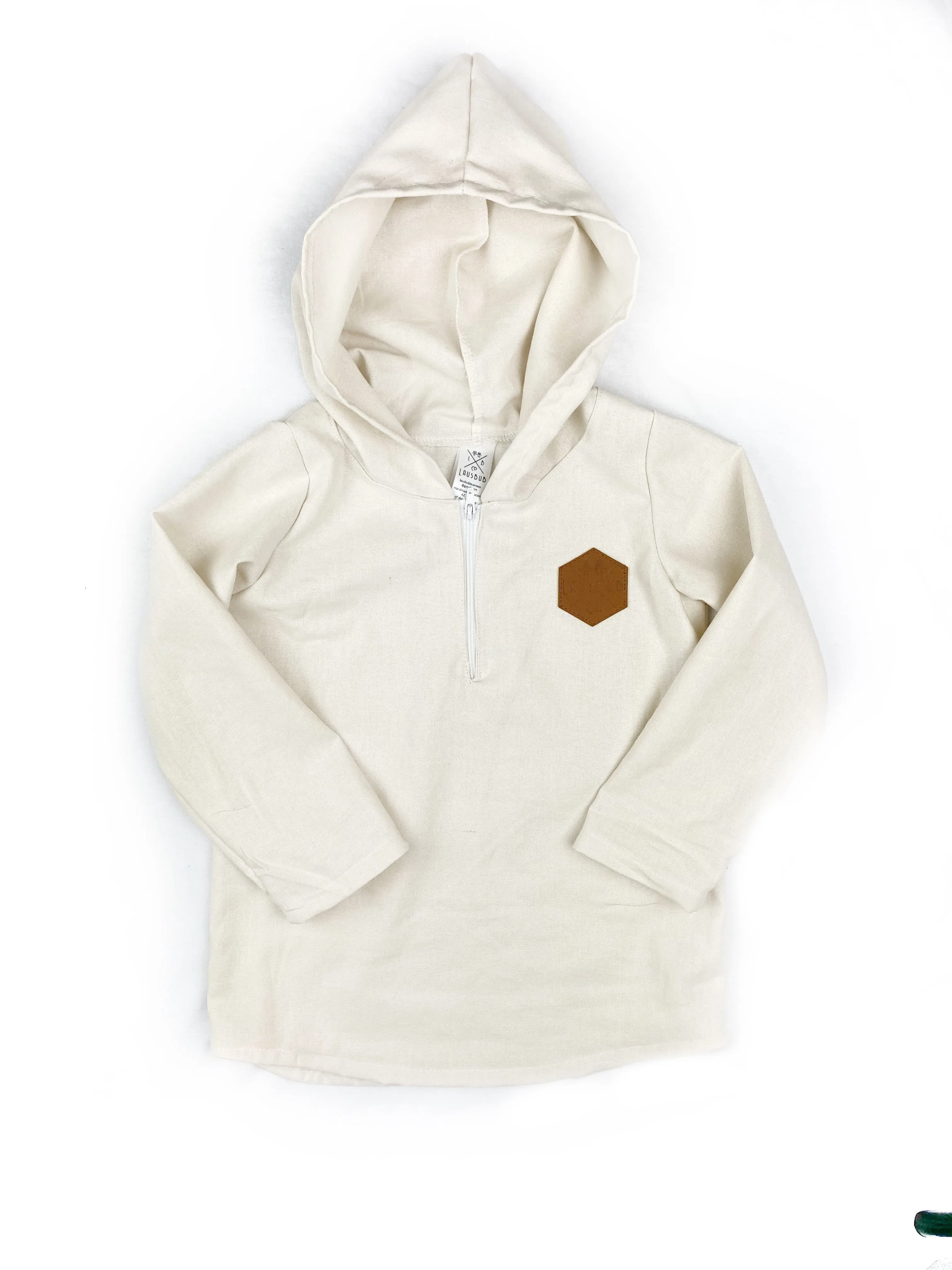 Stone Linen Beach Hoodie