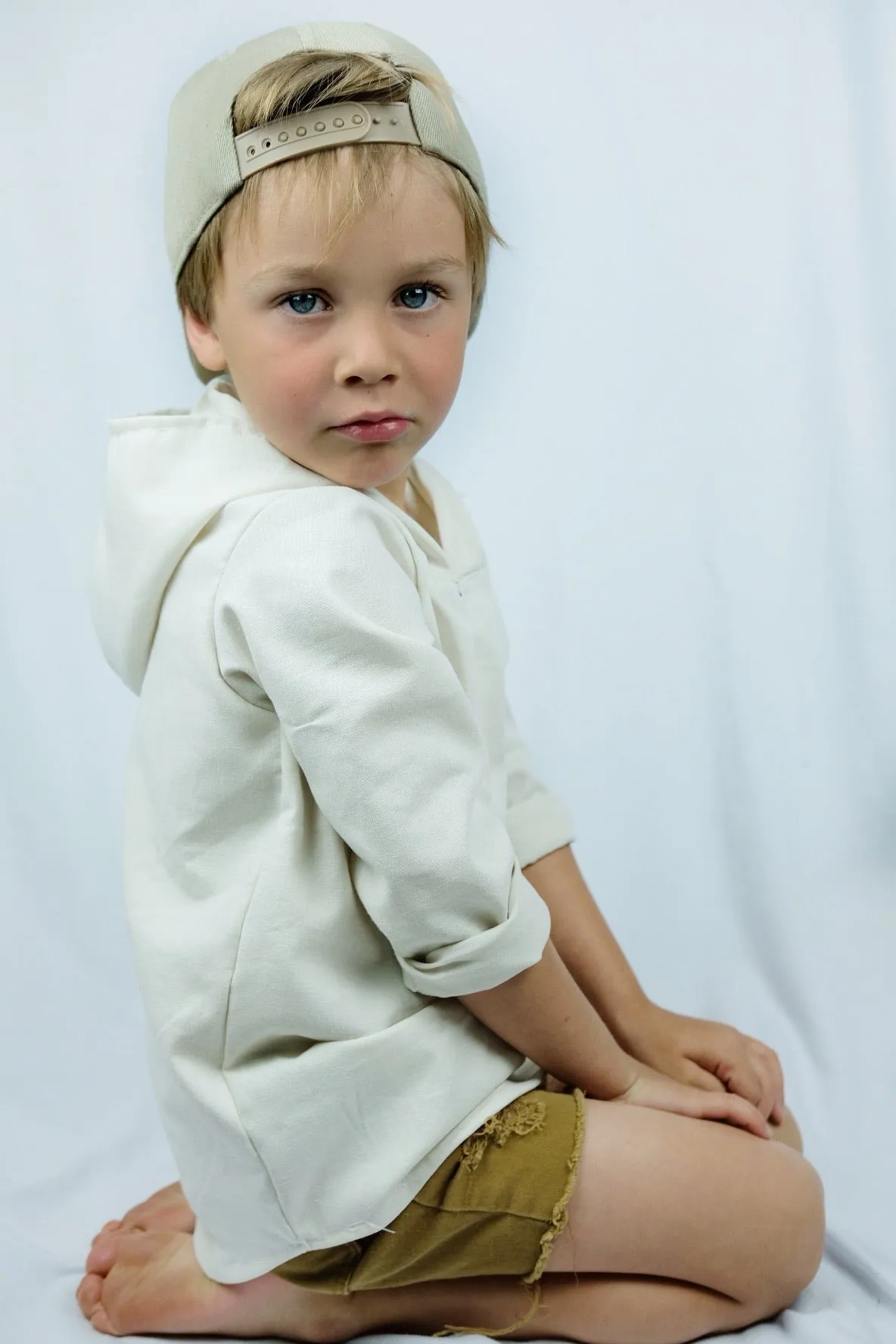 Stone Linen Beach Hoodie