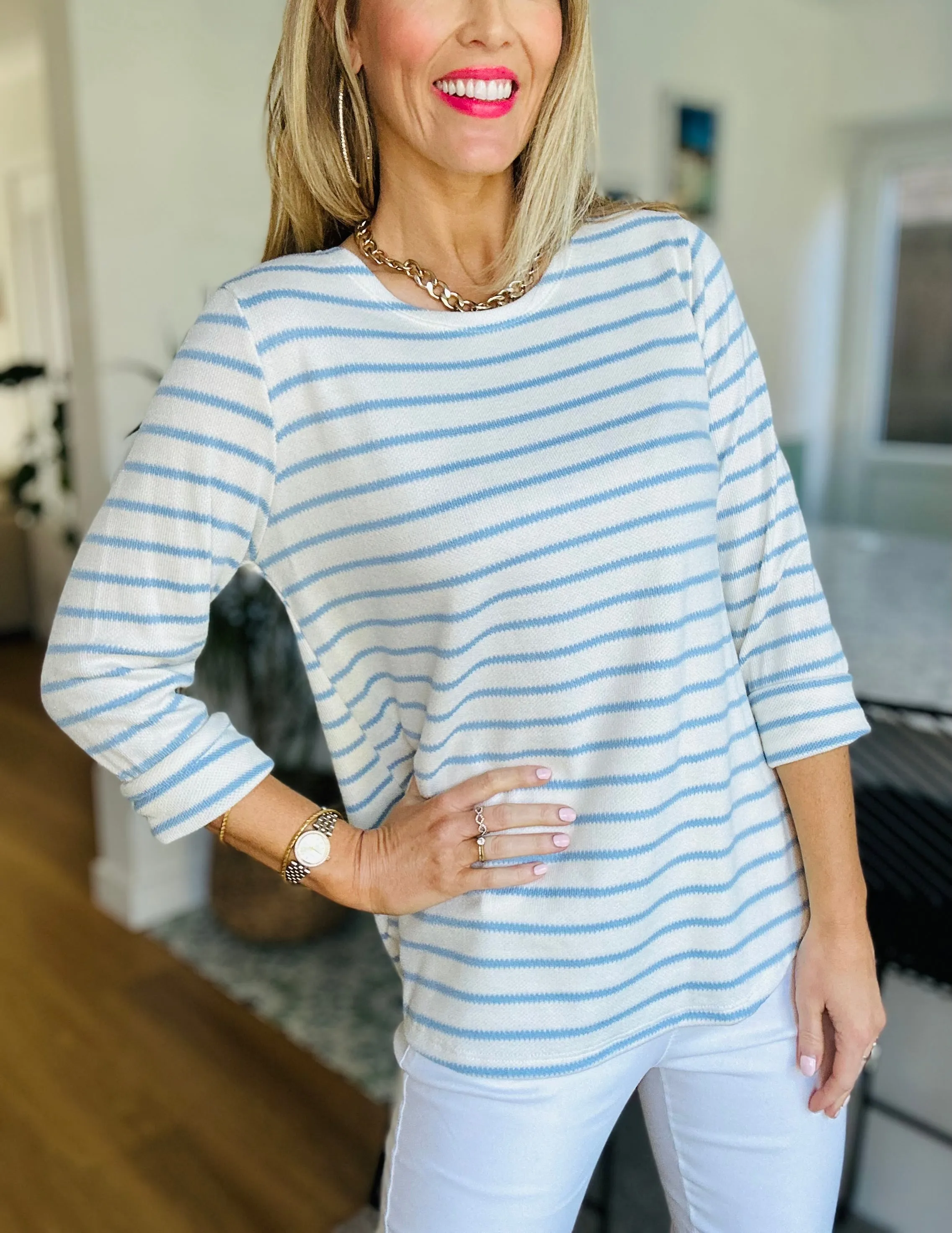Stripe Breton Top