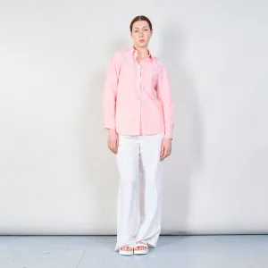 Striped relaxed fit shirt with double pockets wholesale