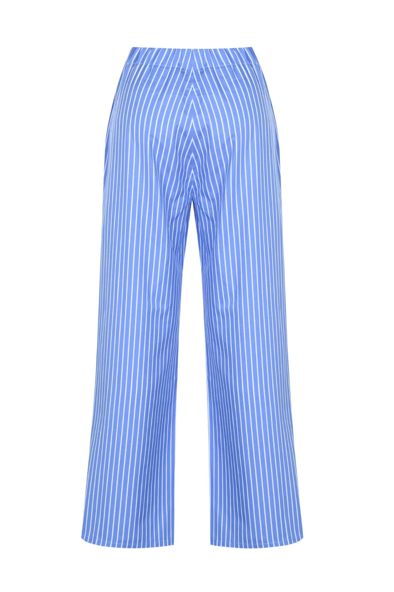 Striped Relaxed Pants with Embellishments