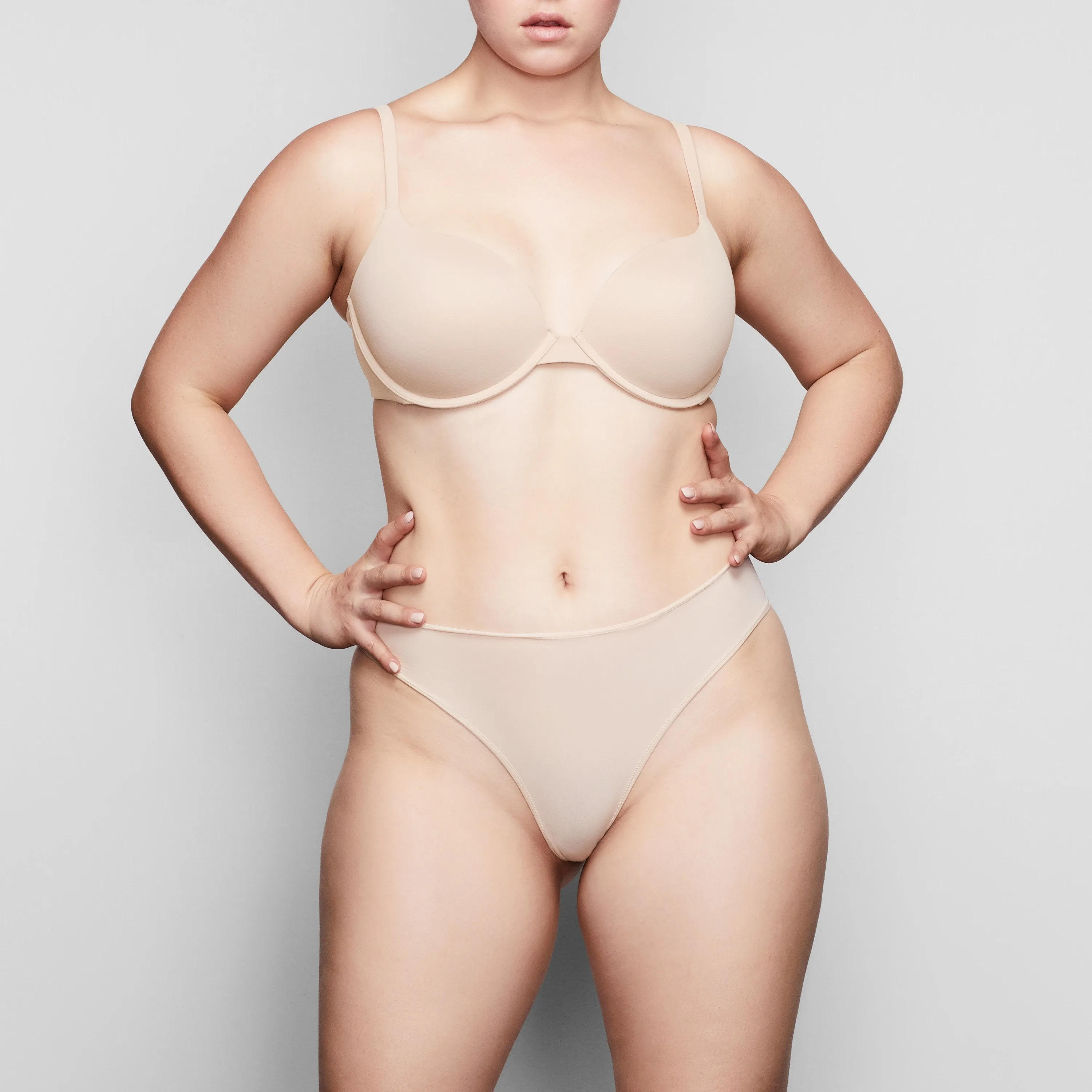 T-SHIRT PUSH UP BRA | SAND