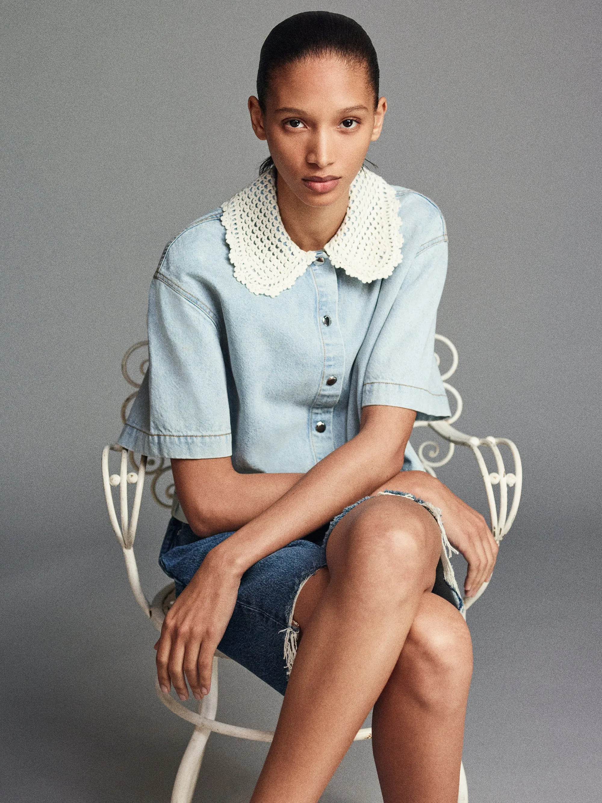 The Crochet Collar Shirt -- Florida