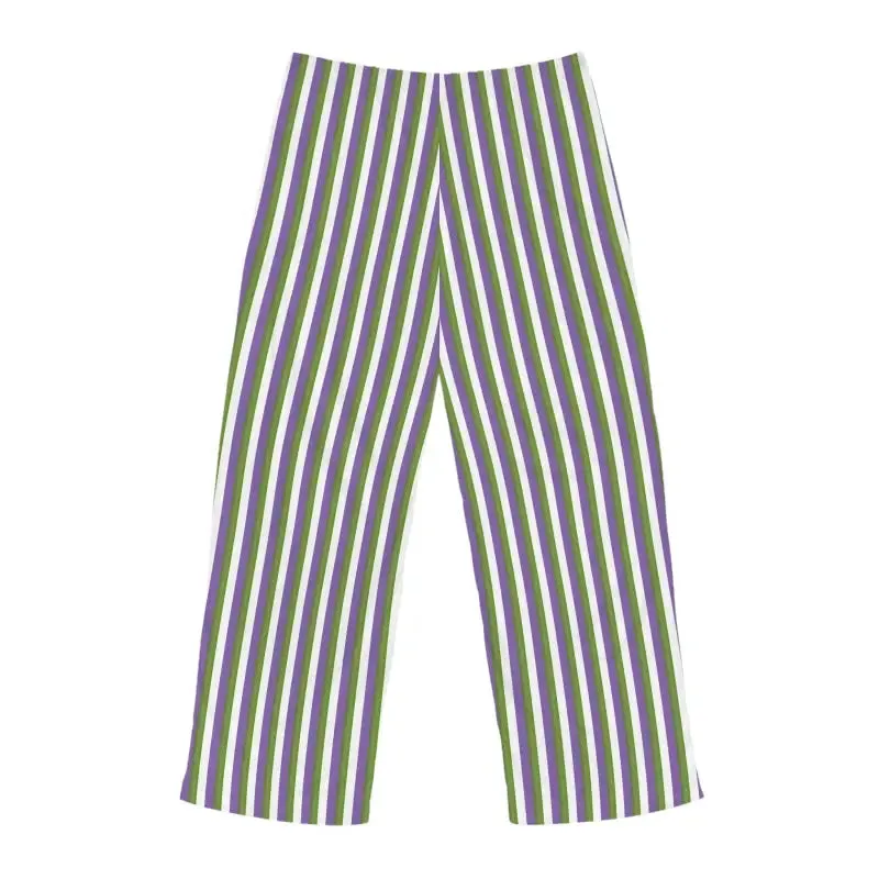 Trendy Purple Stripes Mens Pajama Pants