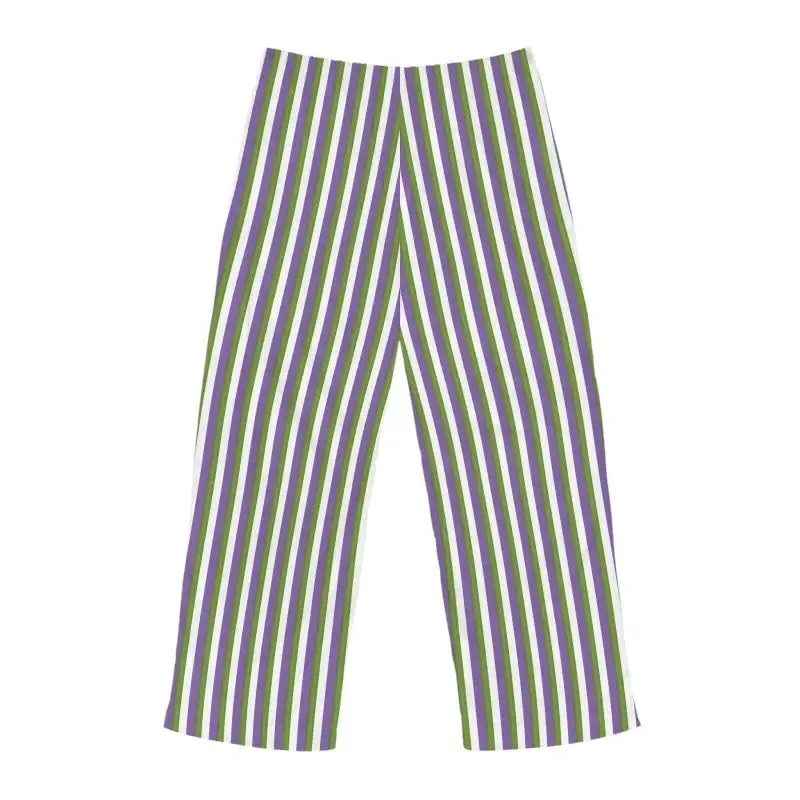 Trendy Purple Stripes Mens Pajama Pants