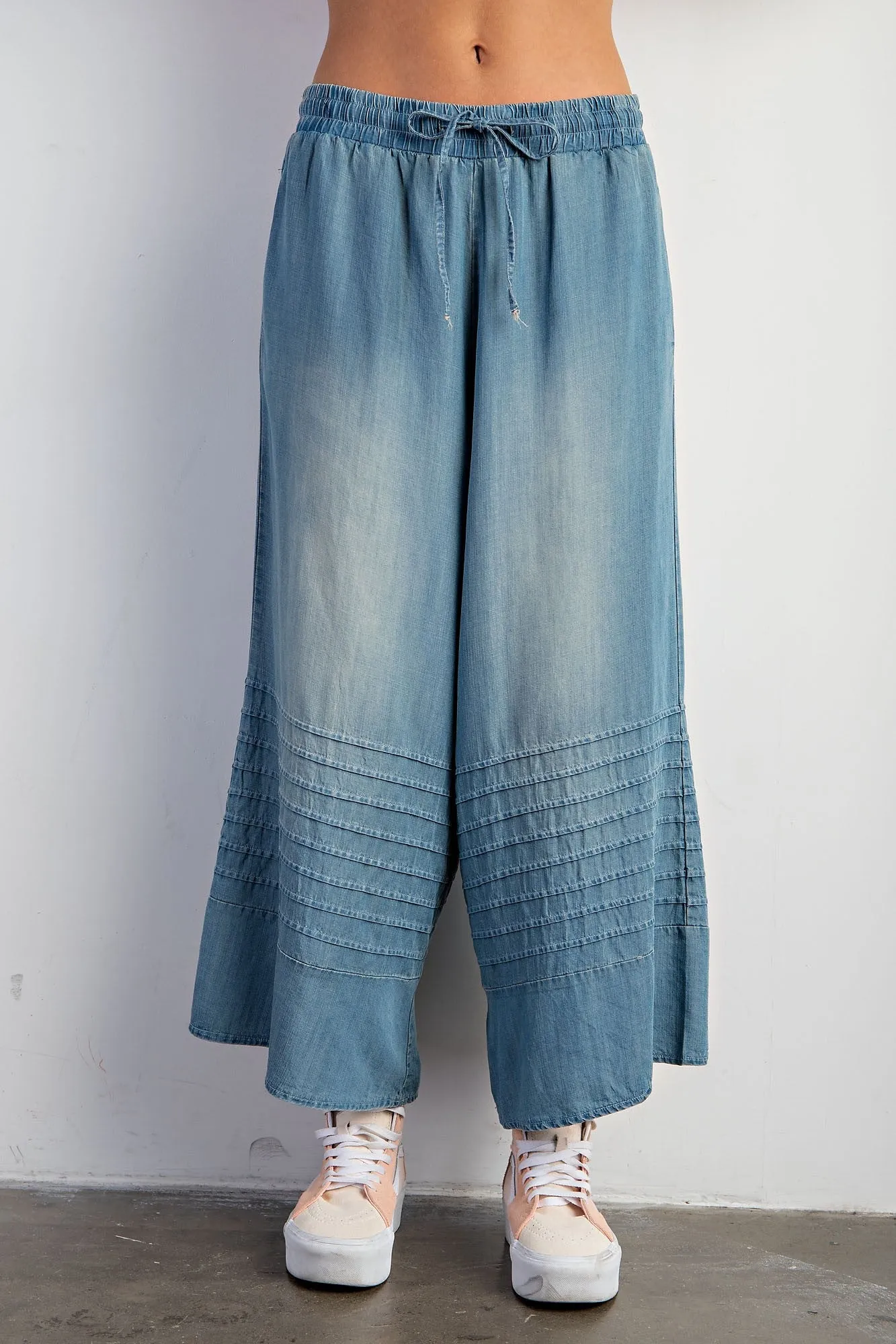 Wide Leg Capri Pants