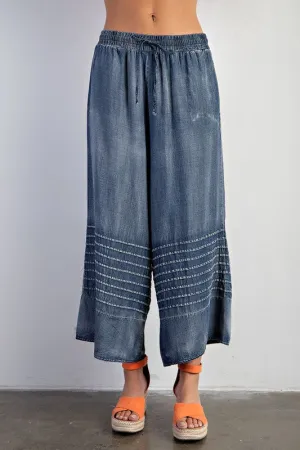Wide Leg Capri Pants