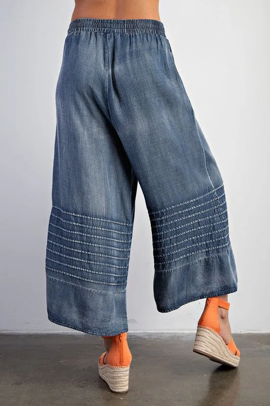 Wide Leg Capri Pants