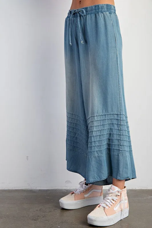 Wide Leg Capri Pants